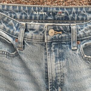 Old Navy extra high rise curvy wide leg jeans